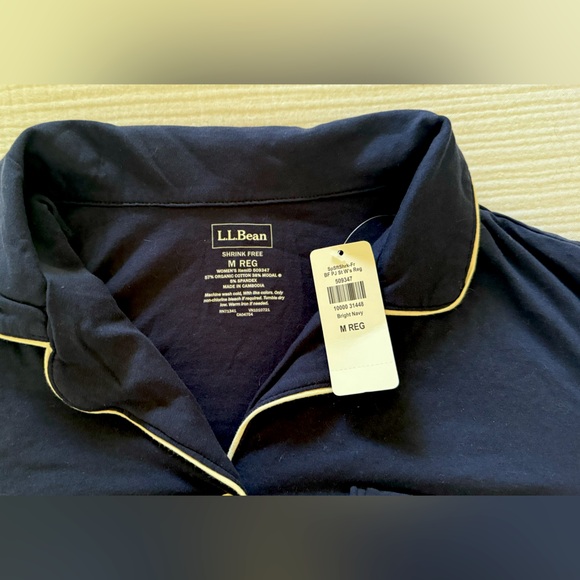 NWT LL Bean navy blue pajamas - Picture 6 of 8